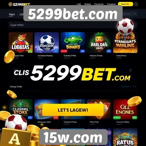 Variedade de jogos disponíveis no 5299bet.com